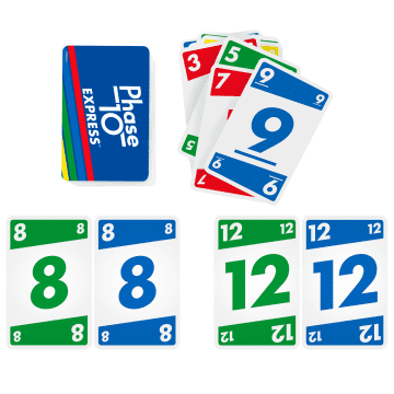 Phase 10 Express Card Game With Smaller More Portable Deck For Faster Play For 2-3 Players - Image 6 of 6