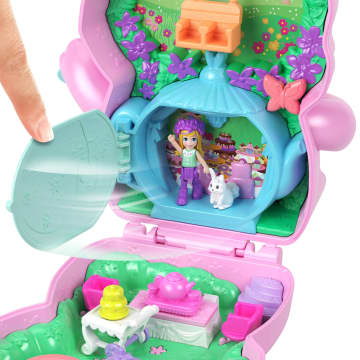 Polly Pocket Coffret Lapin Heure du Thé, Micro-Poupée, Lapins, Acc. - Imagen 5 de 6
