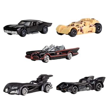 Hot Wheels Batman 85Th Anniversary 5-Pack Of Toy Vehicles, 5 Different Batmobile Replicas - Image 2 of 6
