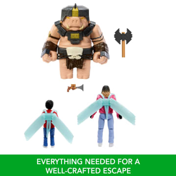 Minecraft A Well-Crafted Escape Figure Pack With 3 Action Figures & 4 Accessories Inspired By The Movie - Imagem 5 de 6