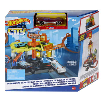 Hot Wheels City Downtown Express Car Wash Playset, With 1 Toy Car - Image 6 of 6