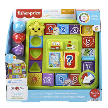 Fisher-Price Pretend Board Game Baby Toy With Music, Laugh & Learn Puppy's Game Activity Board, Multi-Language Version - Imagen 6 de 6