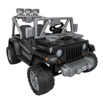 Power Wheels Jeep Wrangler Willys Battery-Powered Ride-On Vehicle With Lights & Sounds, Black - Image 1 of 5