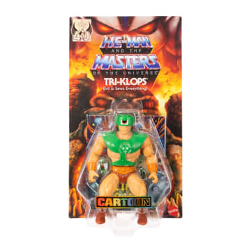 Masters of the Universe Origins Figura de Acción Cartoon Collection Tri-Klops de 5.5 pulgadas - Imagem 2 de 6