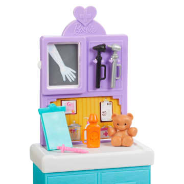 Barbie Pediatrician Doll And Doctor Playset With Accessories, Purple Scrubs, Barbie Toys - Image 4 of 6