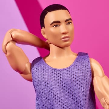Ken Doll, Barbie Looks, Black Hair, Purple Top With Pink Pants - Image 3 of 6
