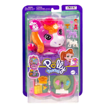 Polly Pocket  Coffret  Poney Rodéo, Micro-Poupée, Chevaux, Access. - Image 6 of 6