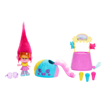 Dreamworks Trolls Fun Fair Surprise Fairfest Queen Poppy Small Doll & 10 Accessories - Image 3 of 5