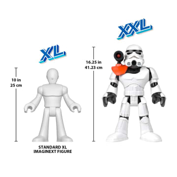 Imaginext Star Wars Stormtrooper Xxl Figure, 16+ Inch Tall Poseable Toy With Launcher - Image 5 of 6