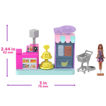 Barbie Mini Barbie Land Dreamhouse & 3 Playsets With 4 1.5-inch Dolls, Furniture & Accessories - Image 2 of 6