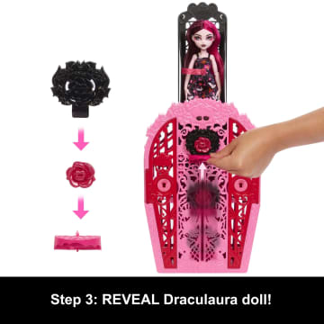 Monster High Skulltimate Secrets Garden Mysteries Playset, Draculaura Doll With 19+ Surprises - Imagem 5 de 6
