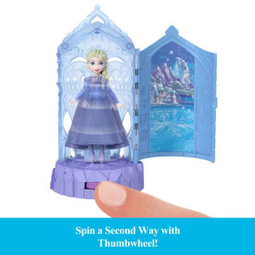 Disney Frozen Ice Castle Spin Surprise Playsets With Small Doll Spinning Reveal - Imagem 4 de 6
