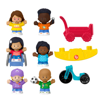 Fisher-Price Little People Play For All Figure And Accessory Pack For Toddlers, 9 Pieces