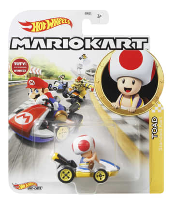 Hot Wheels Mario Kart Vehículo de Juguete Toad Estándar Kart - Image 4 of 4