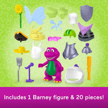 Fisher-Price Barney's World Dress Up Barney Set, 1 Figure & 20 Pieces - Imagen 5 de 6