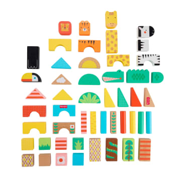 Fisher-Price Juguete para Bebés Bloques de la Jungla de Madera - Imagen 6 de 6