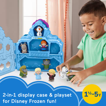 Disney Frozen Carry Along Castle Case Playset With 9 Fisher-Price Little People Figures - Imagen 2 de 6