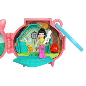 Polly Pocket Pet Connects Stackable Compact Playsets With Micro Doll, Travel Toys With Clip - Imagen 4 de 6
