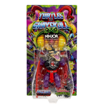 Masters of the Universe Tartarugas of Grayskull Figura de Ação Mutated Ninjor de 5.5 polegadas - Imagem 2 de 6