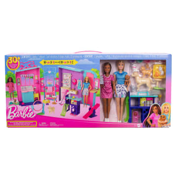 Barbie Pet Daycare Playset With 2 Dolls & 30+ Accessories including 8 Animals, 3+Feet Long - Image 6 of 6