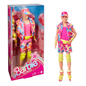 Barbie The Movie Collectible Ken Doll Wearing Retro-Inspired Inline Skate Outfit And Inline Skates - Image 1 of 6