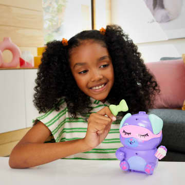 Polly Pocket Sleepover Puppy Compact Playset With 1 Micro Doll And Pet Dogs, Travel Toy With Food & Styling Accessories - Image 2 of 6