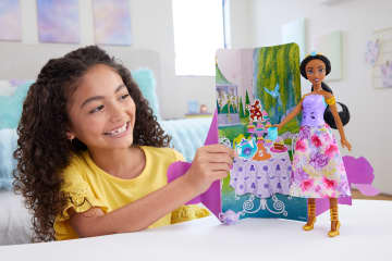 Disney Princess Spin & Reveal Jasmine Fashion Doll & Accessories With 11 Surprises - Image 2 of 6