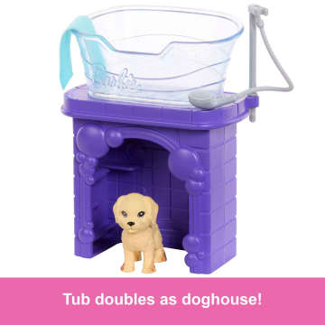 Barbie World Paw Spa Playset With Wash And Groom Stations, 3 Pets, & Styling.Accessories - Imagem 4 de 6