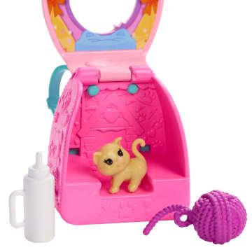 Barbie Family & Friends Chelsea Playtime Kitty Backpack Doll And Accessories, Backpack With Kitten Play Piece - Imagen 5 de 6