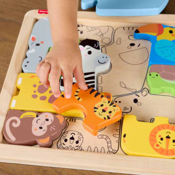 Fisher-Price Brinquedo para Bebês Amigos Animaizinhos de Madeira - Imagen 3 de 6