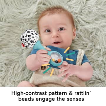Fisher-Price Baby Rattle ‘n Rock Maracas Toys, Set Of 2 For Infants 3+ Months, High Contrast - Image 4 of 6