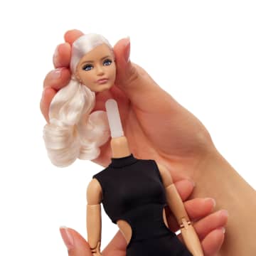 Barbie Basics Collectible Doll, Model 02 With Blonde Hair in Black Dress & Gladiator Boots - Image 6 of 6