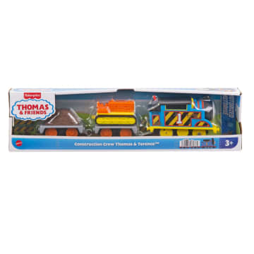 Thomas & Friends Construction Crew Thomas & Terence The Tractor Motorized Toy Train For Kids - Imagen 6 de 6