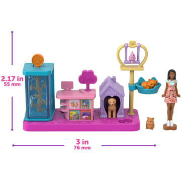 Barbie Mini Barbie Land Dreamhouse & 3 Playsets With 4 1.5-inch Dolls, Furniture & Accessories - Image 3 of 6