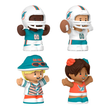 Little People Collector Miami Dolphins Special Edition Set For Adults & NFL Fans, 4 Figures - Image 4 of 6