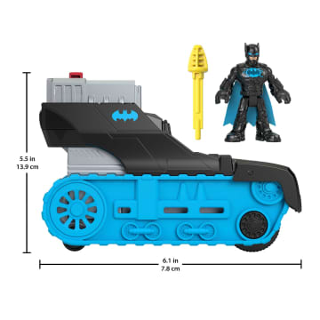 Imaginext DC Super Friends Batman Toy Bat-Tech Tank With Lights And Poseable Figure, Preschool Toys - Image 5 of 6