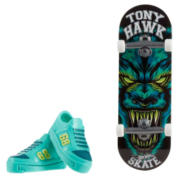 Hot Wheels Skate Veículo de Brinquedo Skateboard PRIMAL TERROR™ com Tênis - Image 1 of 5