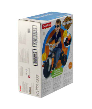 Fisher-Price Harley-Davidson Tricycle With Handlebar Grips, Multi-Terrain Tough Trike, Toddler Toy - Image 6 of 6