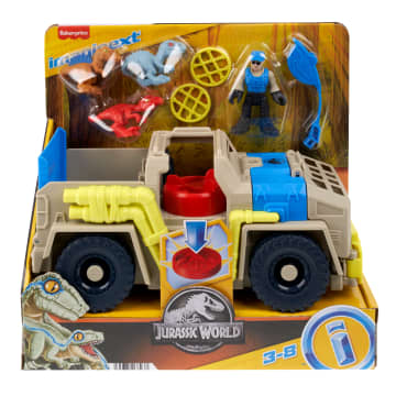 Imaginext Jurassic World Track & Transport Dino Truck Vehicle & Figure Set, 8 Pieces - Image 6 of 6