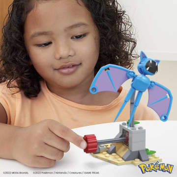 MEGA Pokémon Building Toy Kit Zubat's Midnight Flight (61 Pieces) For Kids - Image 2 of 6