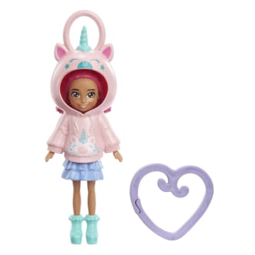 Polly Pocket Muñeca Hoodie Amigos Unicornio - Imagen 1 de 5