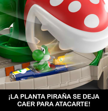 Hot Wheels Mario Kart Pista de Juguete Planta Piraña - Image 3 of 6