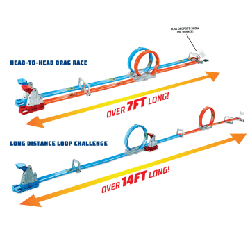 Hot Wheels Double Loop Dash, Track Set - Image 4 of 6