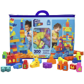 MEGA BLOKS Toy Blocks Even Bigger Building Bag With Storage (300 Pieces) For Toddler - Image 1 of 6