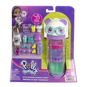 Polly Pocket Set de Juego Tubo de Modas Giratorio Panda - Imagen 5 de 5