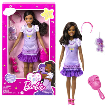 Barbie My First Barbie Boneca Saia Listrada com Puddle - Imagen 1 de 6