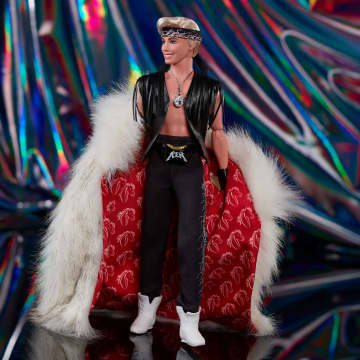 Barbie Movie Collectible Ken Doll with Fur Coat HRF31