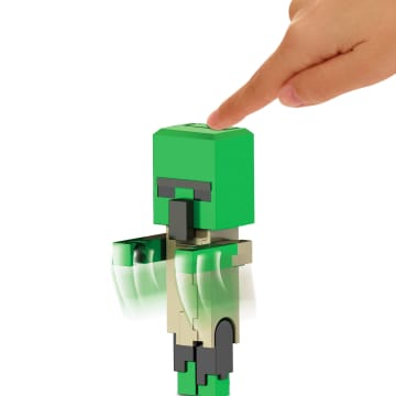 Minecraft Legends Figura de Brinquedo Fidget Zombie de 3.25