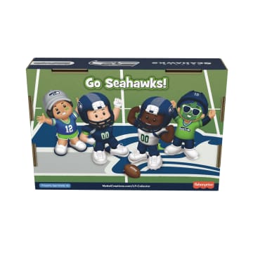Little People Collector Seattle Seahawks Special Edition Set For Adults & NFL Fans, 4 Figures - Image 6 of 6