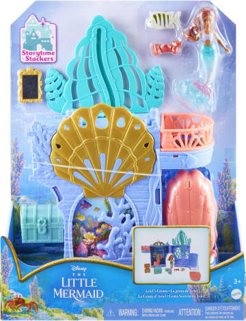 Disney A Pequena Sereia Conjunto de Brinquedo Grotto de Ariel Sereia Empilhável - Image 1 of 3